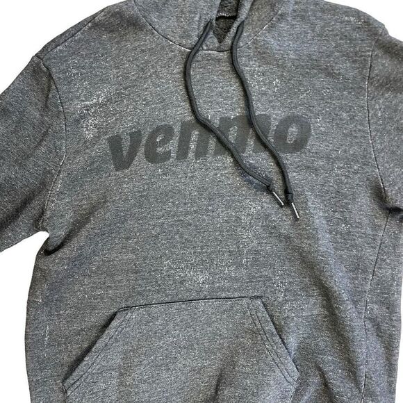 Alternative Heather Gray Venmo Hoodie Sz M - Picture 3 of 12